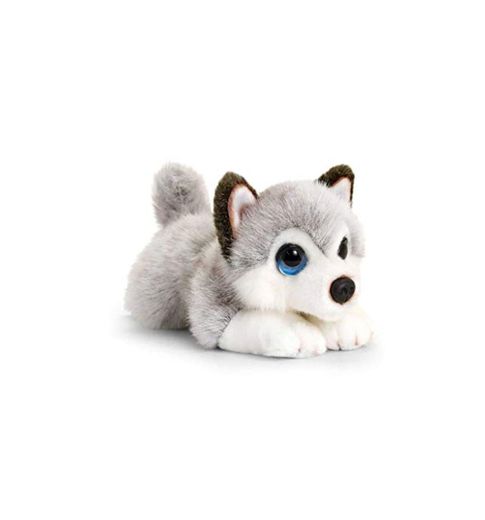 Keel Toys- Juguete de Peluche con diseño de Perro Husky, Color Gris,