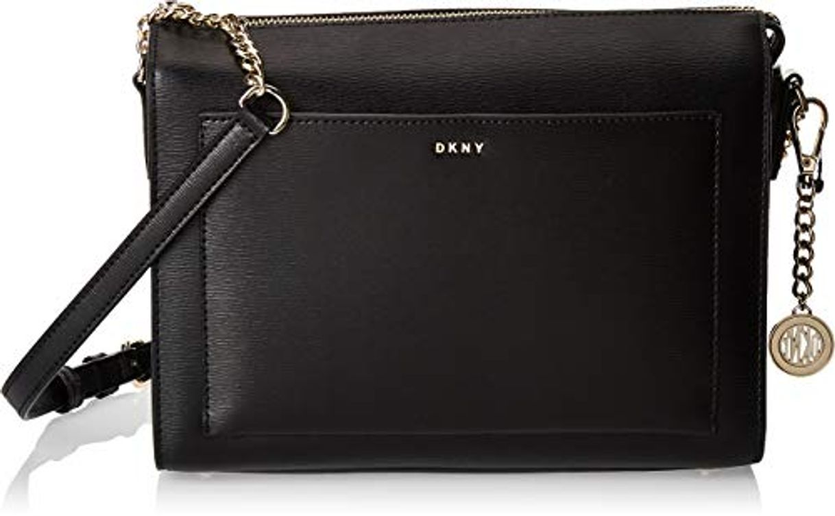 Moda DKNY Logo Mujer Cross Body Bag Negro