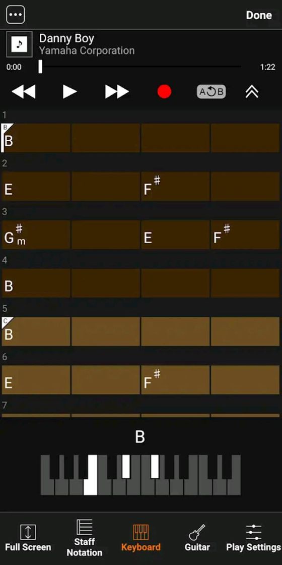 Aplicaciones Chord tracked