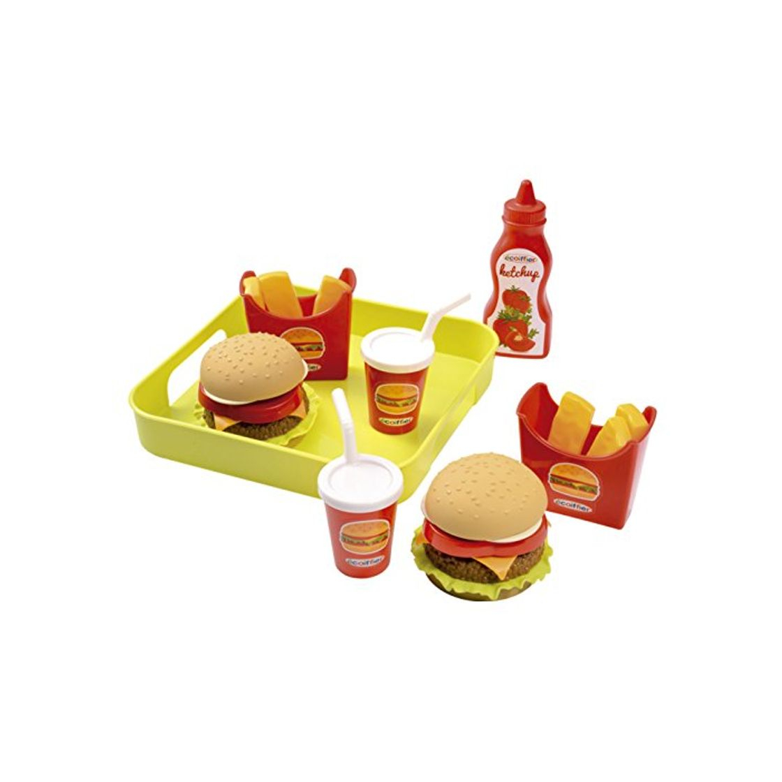 Products 100% Chef-957 Bandeja Hamburguesas, Multicolor