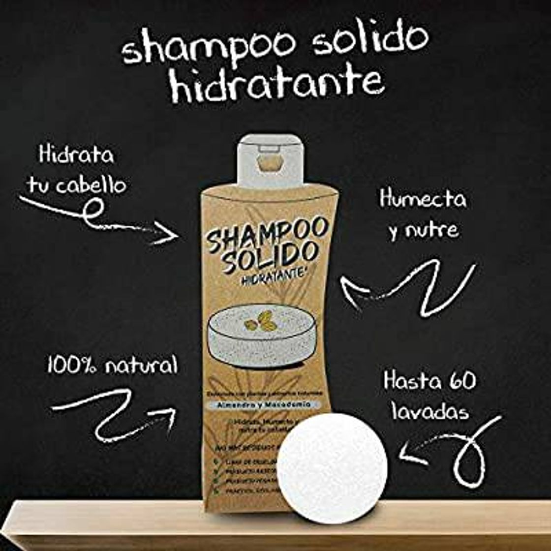 Producto Shampoo Sólido Árbol Verde con Almendra y Macadamia 