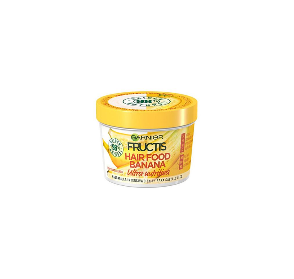 Social Garnier Fructis Hair Food Banana Mascarilla 3 en 1 - 3 Recipientes