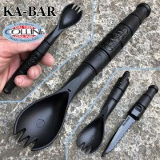 Ka-Bar 9909 - Tenedor de Cuchara y Cuchillo táctico
