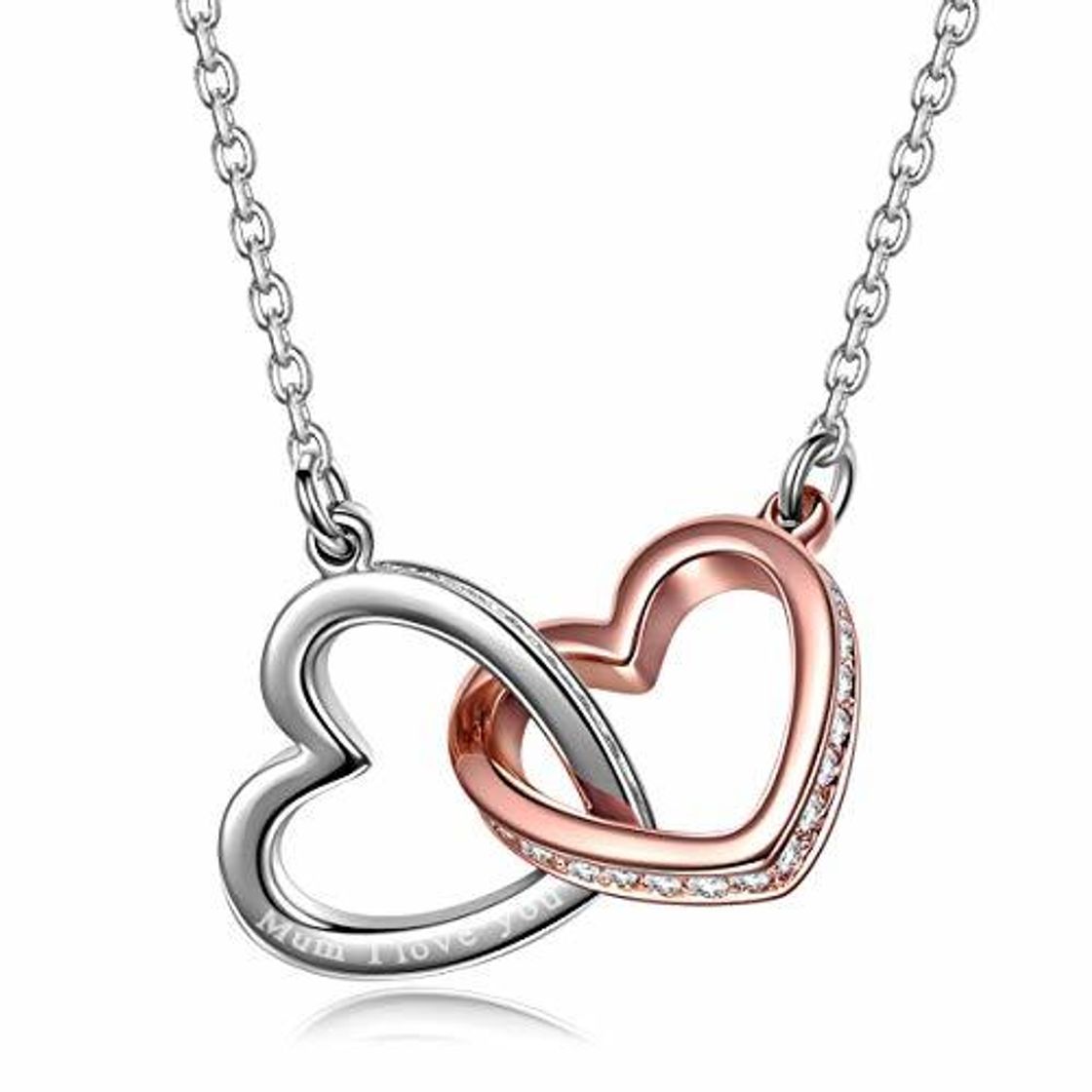 Social Kami Idea Collares Mujer Colgante Corazon Oro Rosa y Plata Tous Mujer