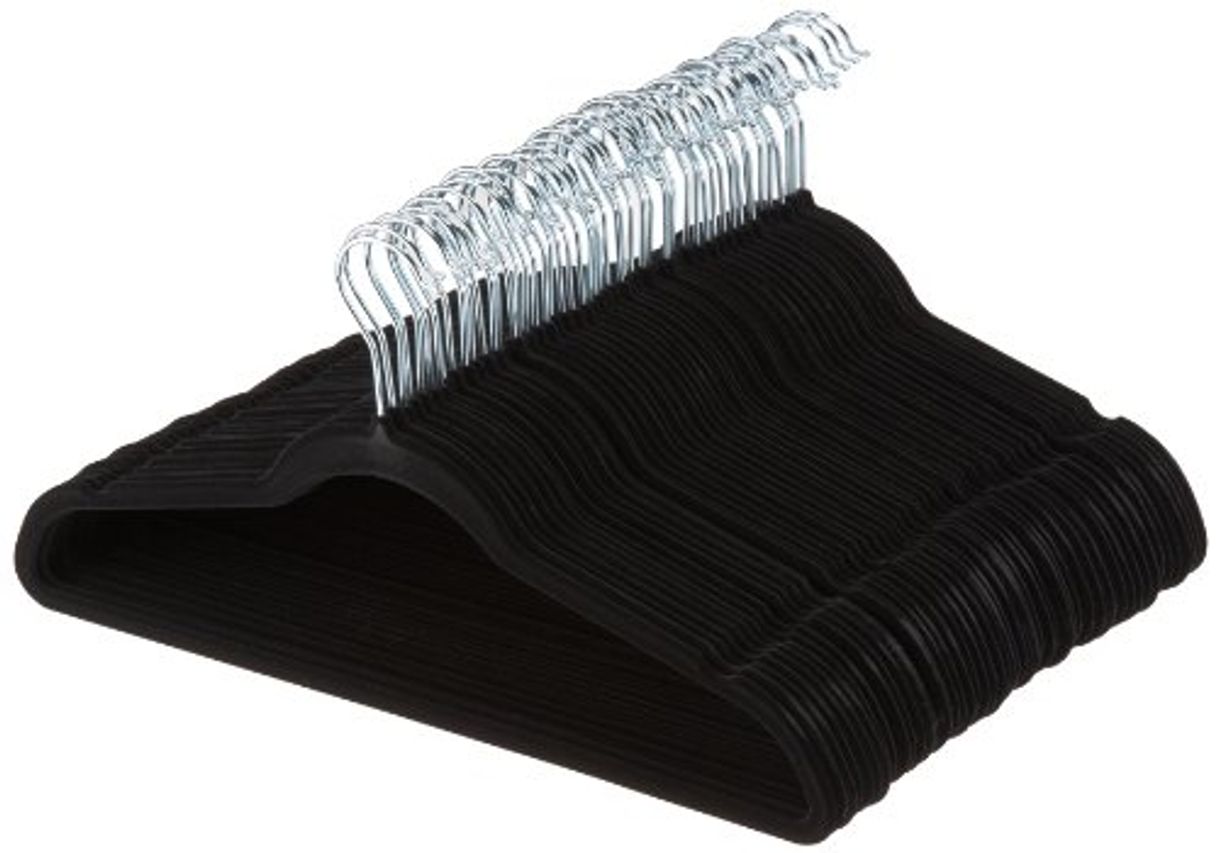 Social AmazonBasics - Perchas de terciopelo para trajes - Paquete de 50