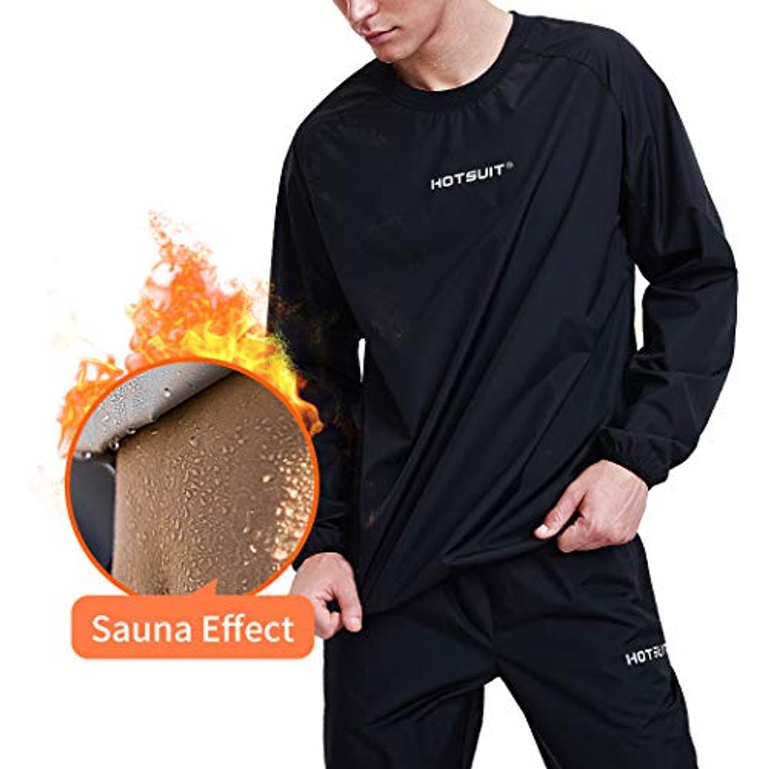 Social HOTSUIT Traje Sauna Hombres pérdida de Peso Gimnasio Entrenamiento Chándal Trajes de