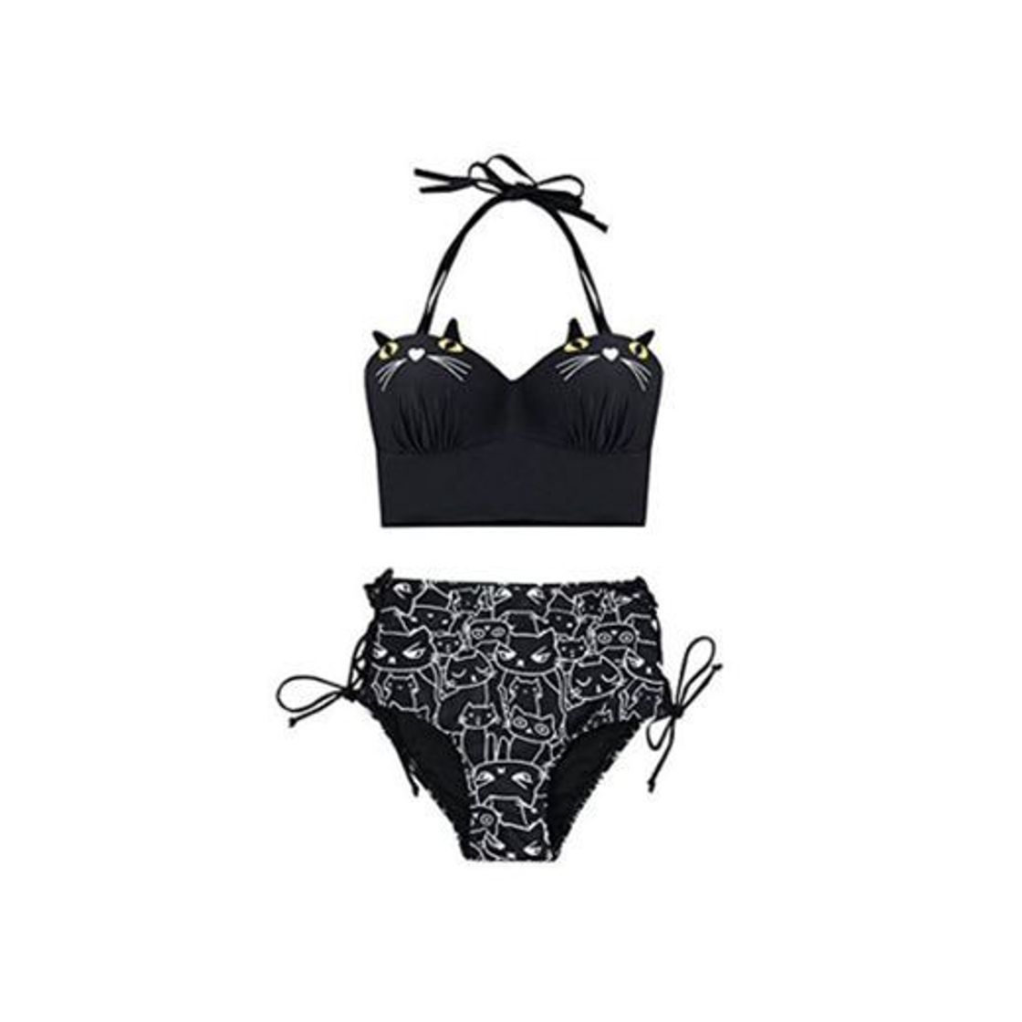 Fashion Bikini Mujer 2018 Push up Traje de baño de Dos Piezas Decorado