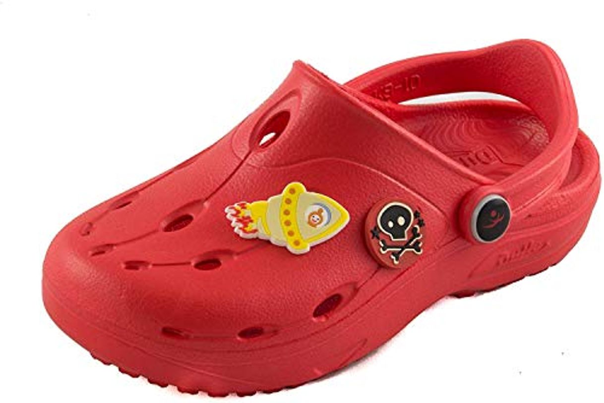 Moda Chung Shi Dux, Mocasín Unisex Niños, Rojo, 24