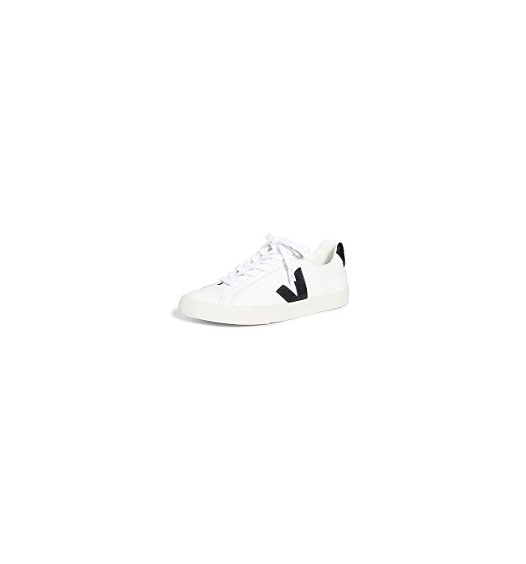 Fashion Veja Zapatilla Esplar Cuero Blanco Negro 45