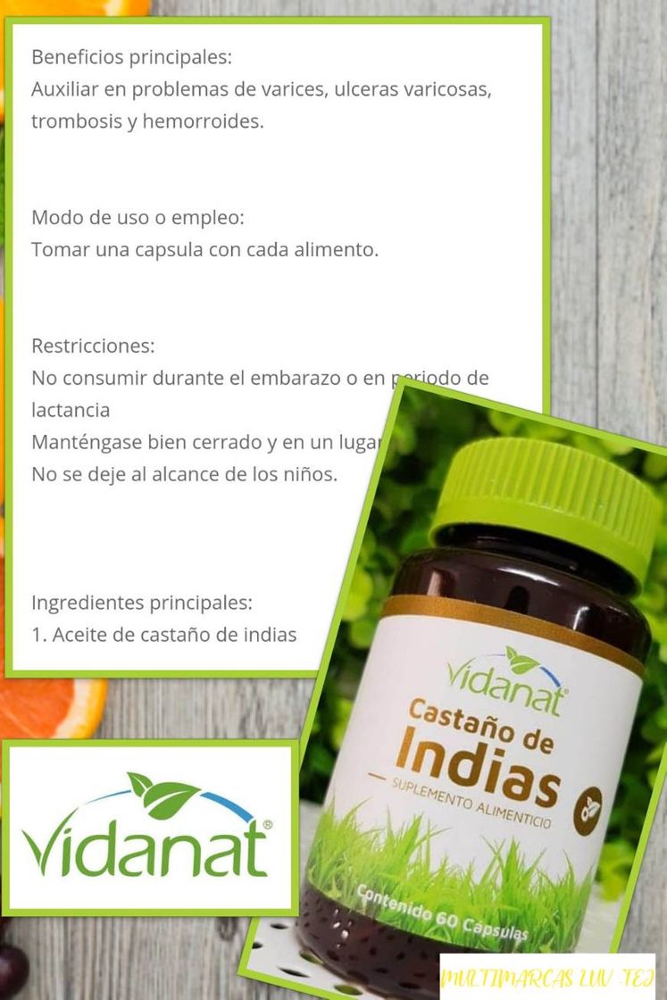 Moda Suplementos alimenticios 🍃 Vidanat 🍃