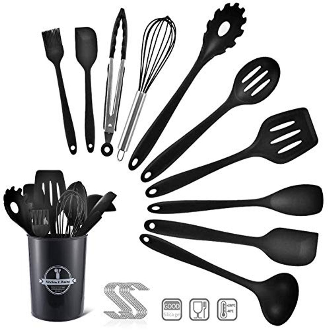 Producto BEYAOBN 22 Piezas Utensilios de Cocina de Silicona, Utensilios de Cocina de