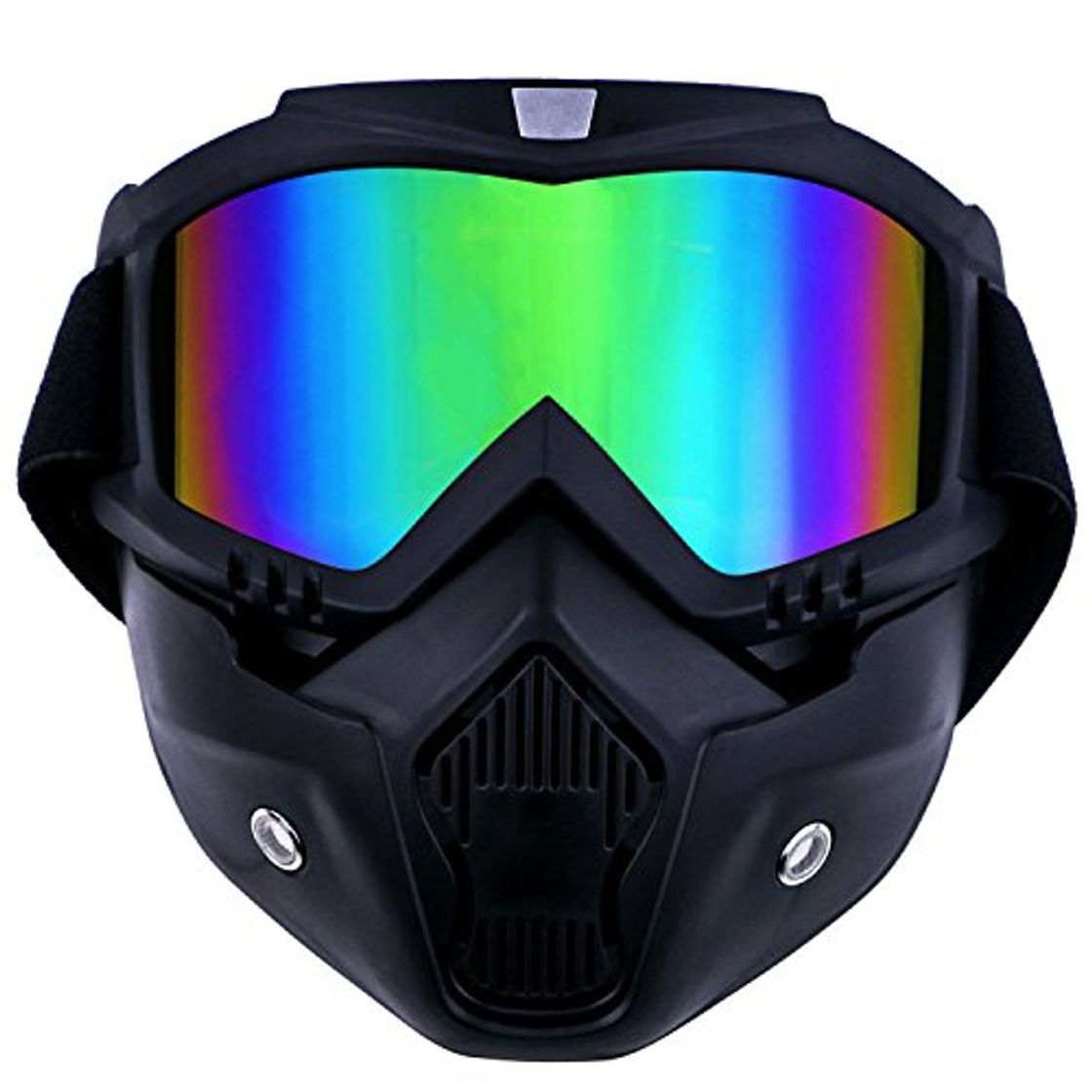 Lugar TedGem Mortorcycle - Gafas protectoras desmontables y filtro para casco Open Face