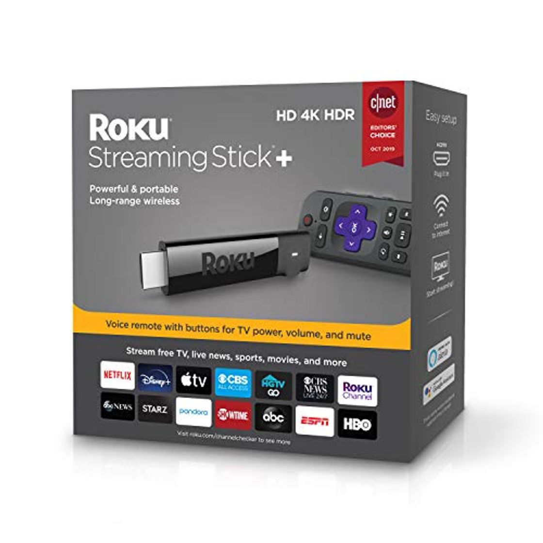 Producto Roku Streaming Stick+ Media Player 3810R 4K UHD