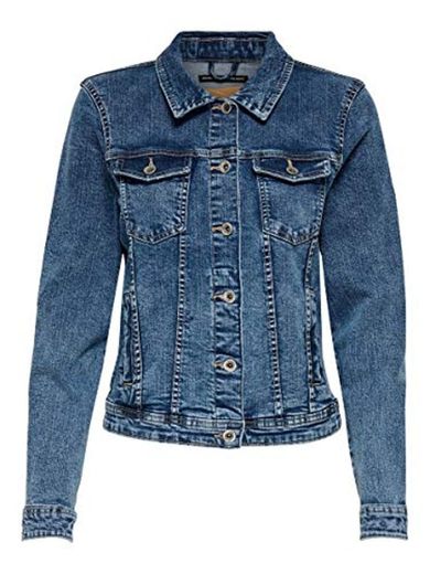 Only Onltia Dnm Jacket BB MB Bex02 Noos Chaqueta Vaquera, Azul