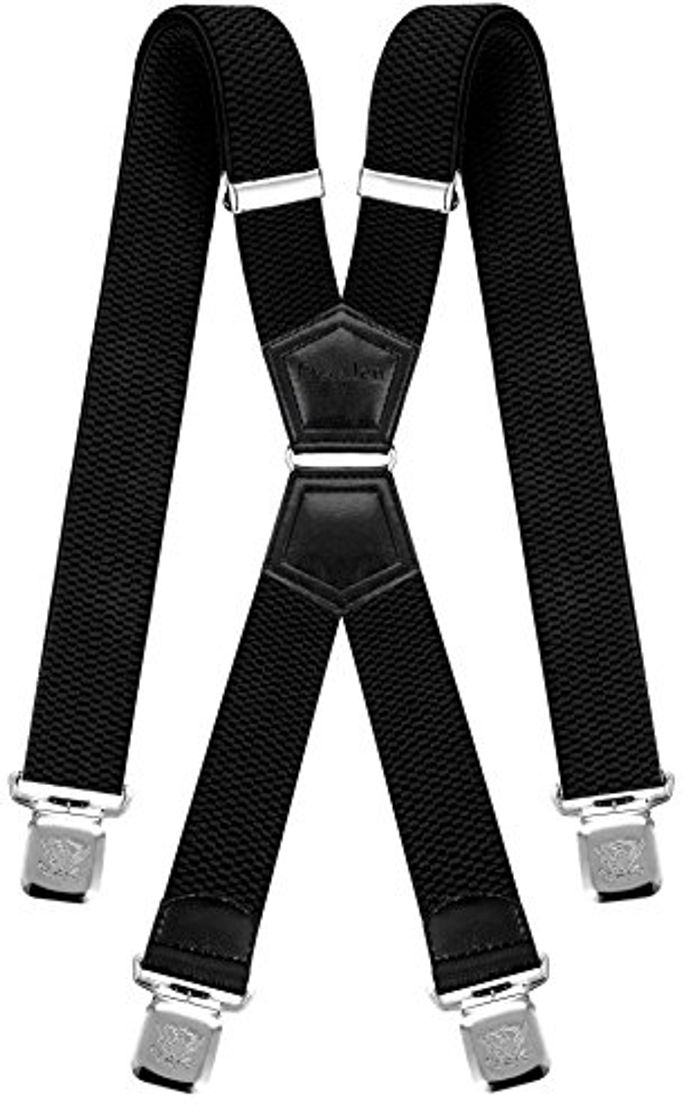 Social Decalen Tirantes Hombre Elásticos Ancho 40 mm con Clips Extra Fuerte Una