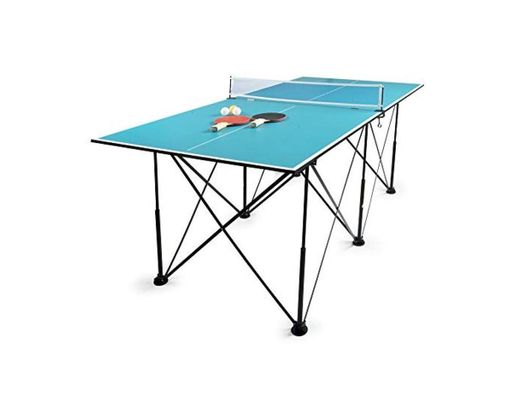 Leomark Compact Table Tennis Mesa de Ping-Pong Plegable Exterior Portatil fácil Montaje