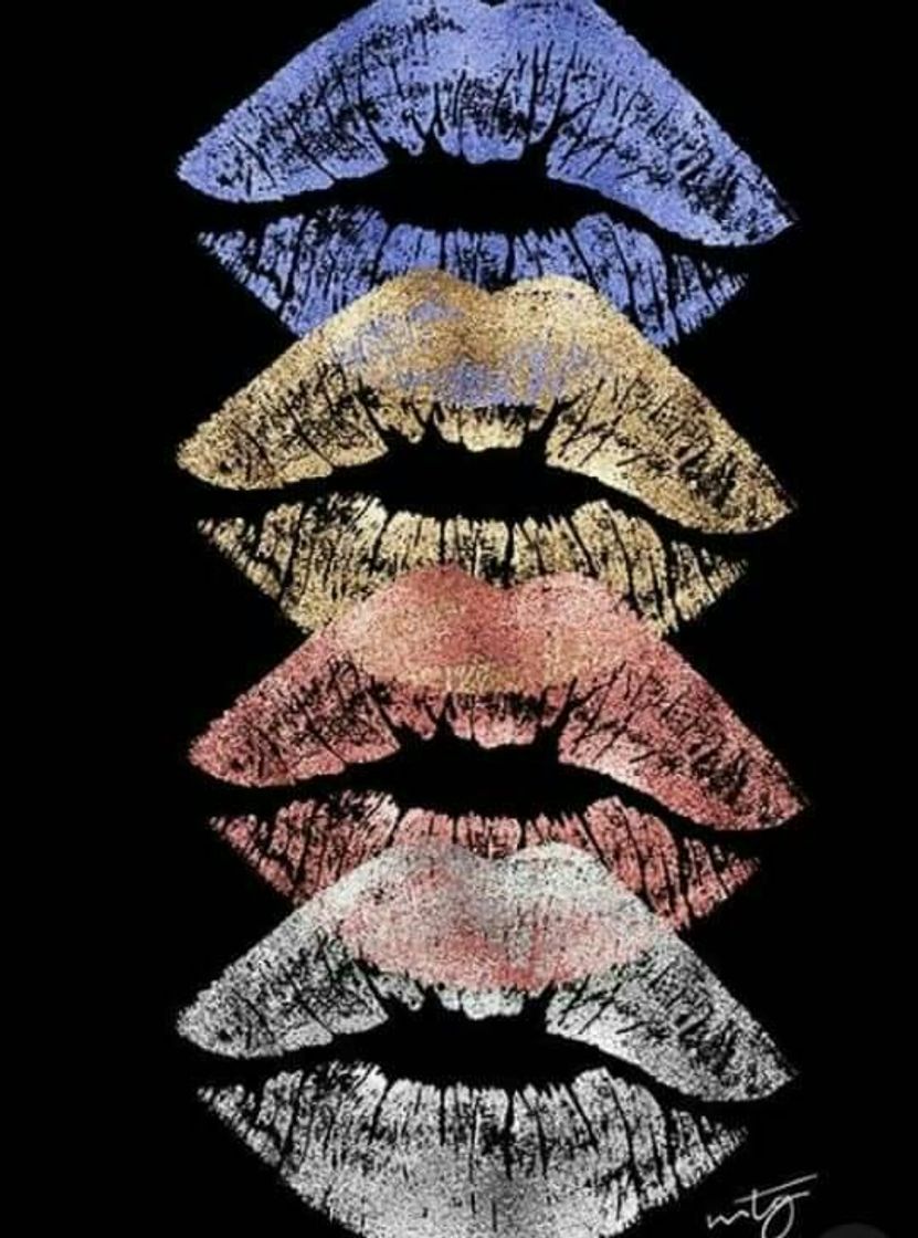 Moda logo labios colores 