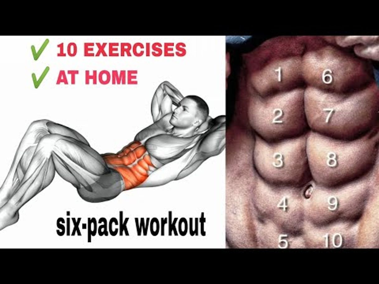 Moda BEST 10 ABS EXERCISES HOME WORKOUT