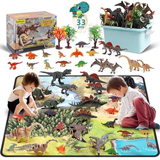 DigHealth 33 Pcs Dinosaurios Juguetes