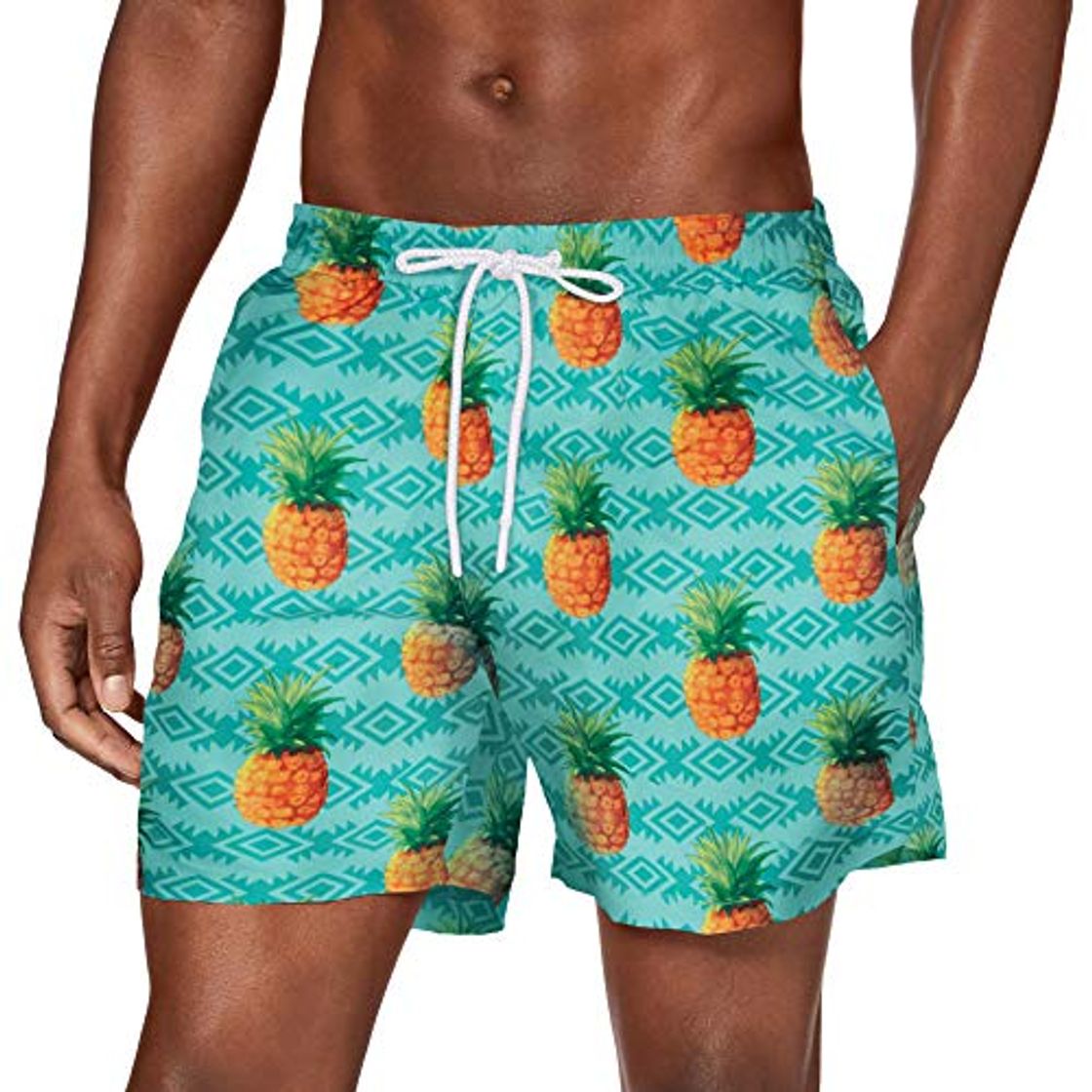 Fashion Urban Classics Pattern Swim Shorts Bañador para hombre