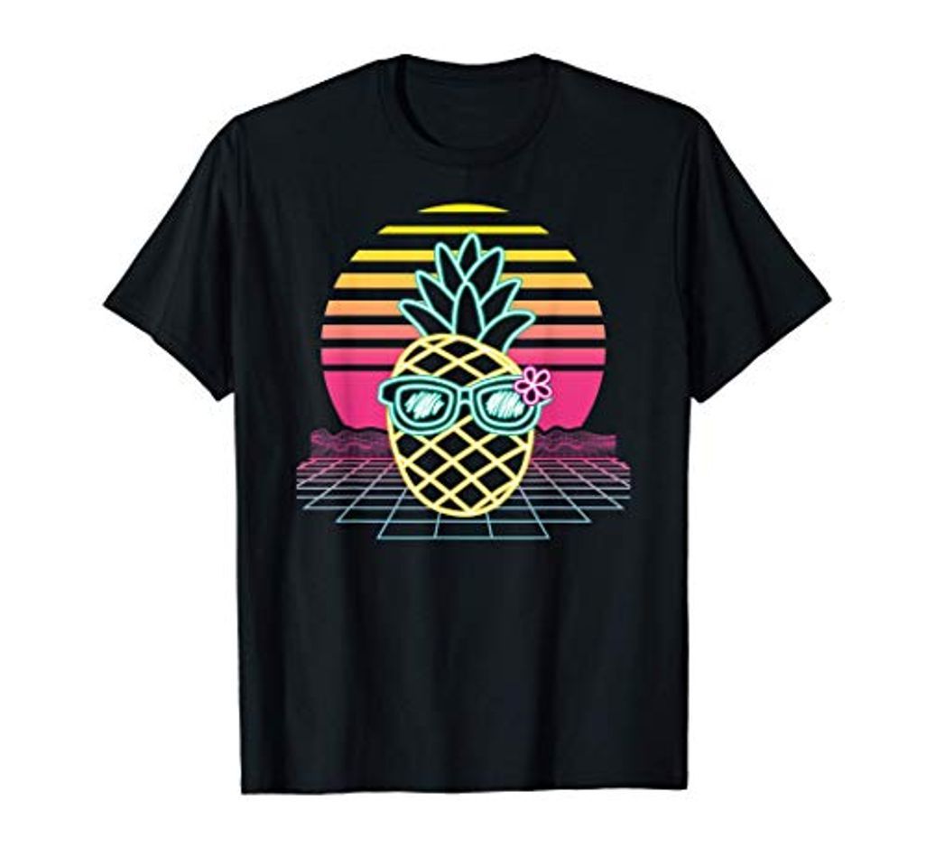 Producto Abacaxi Anos 80 Presentes Retro Vintage Synthwave Vaporwave Camiseta