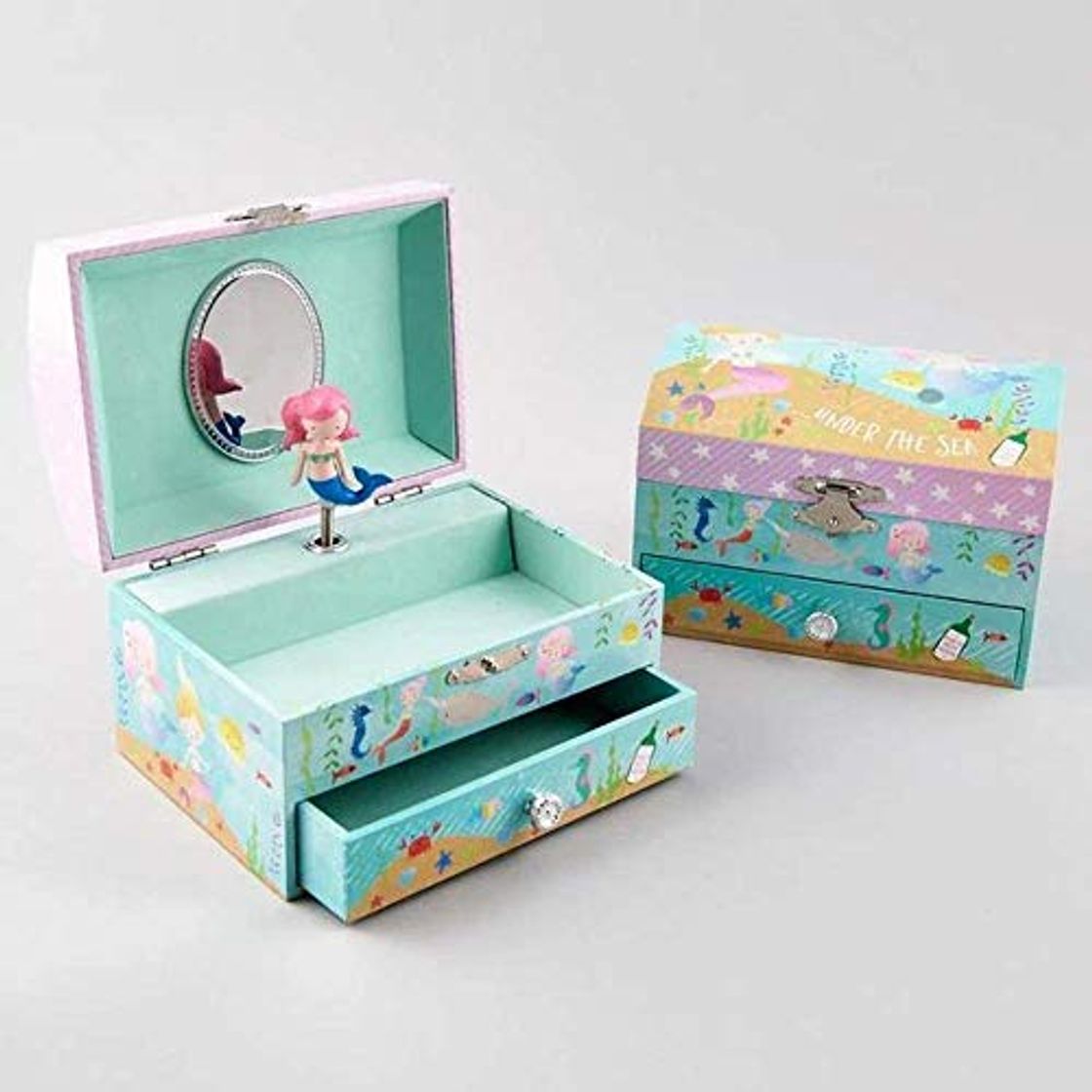 Moda Mermaid Musical Jewellery Box with Drawer