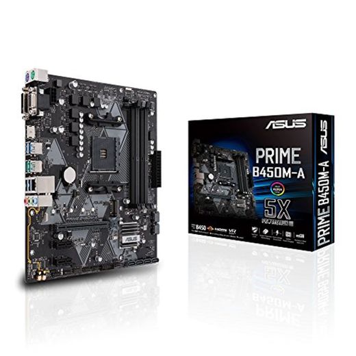 Asus PRIME B450M-A AMD AM4 B450 mATX - Placa con Aura Sync