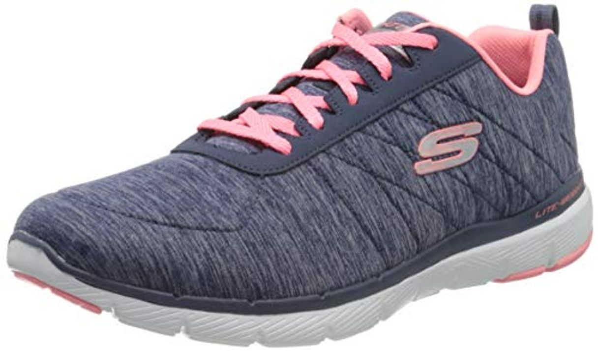 Fashion Skechers Flex Appeal 3.0-Insiders, Zapatillas Deportivas para Mujer, Azul