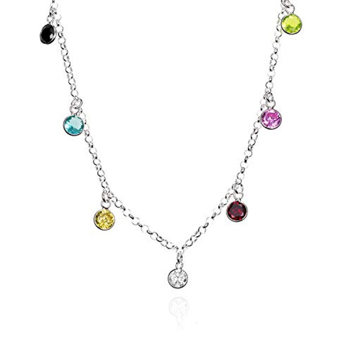 Place EMPATHY JEWELS Gargantilla Mujer Plata De Ley con Circonitas