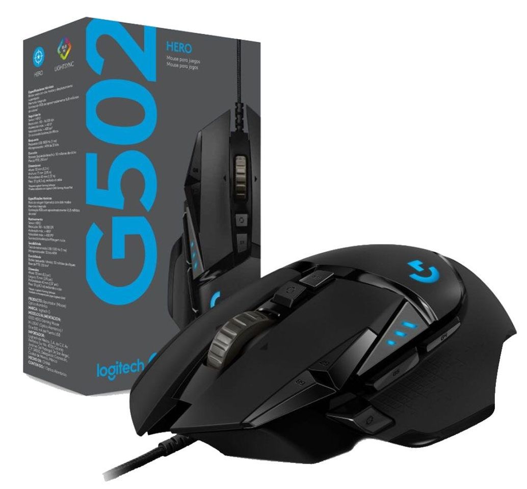 Electronic Logitech G502 Hero Ratón para Gaming con Sensor Hero