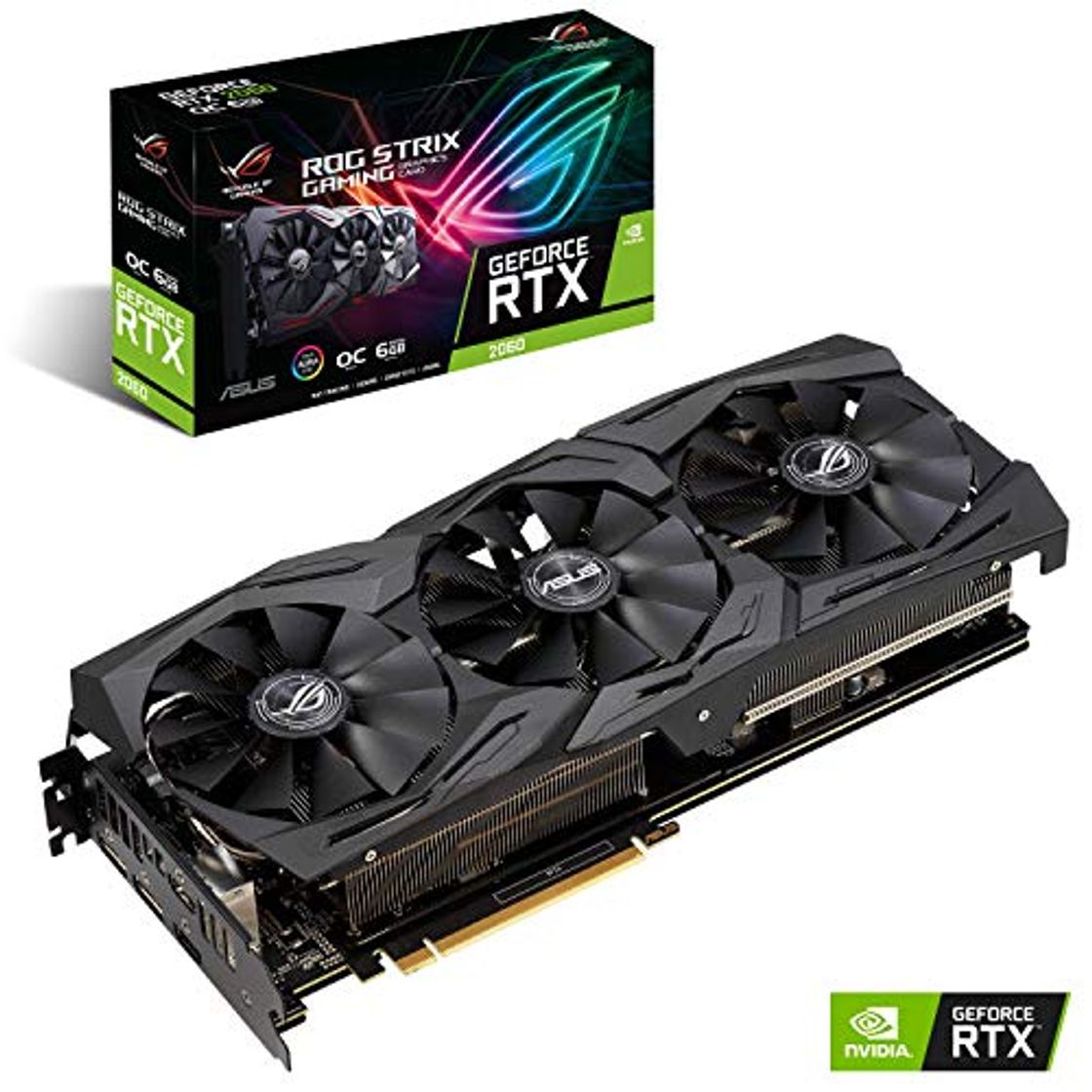 Electronic ASUS ROG-STRIX-RTX2060-O6G-GAMING - Tarjeta gráfica