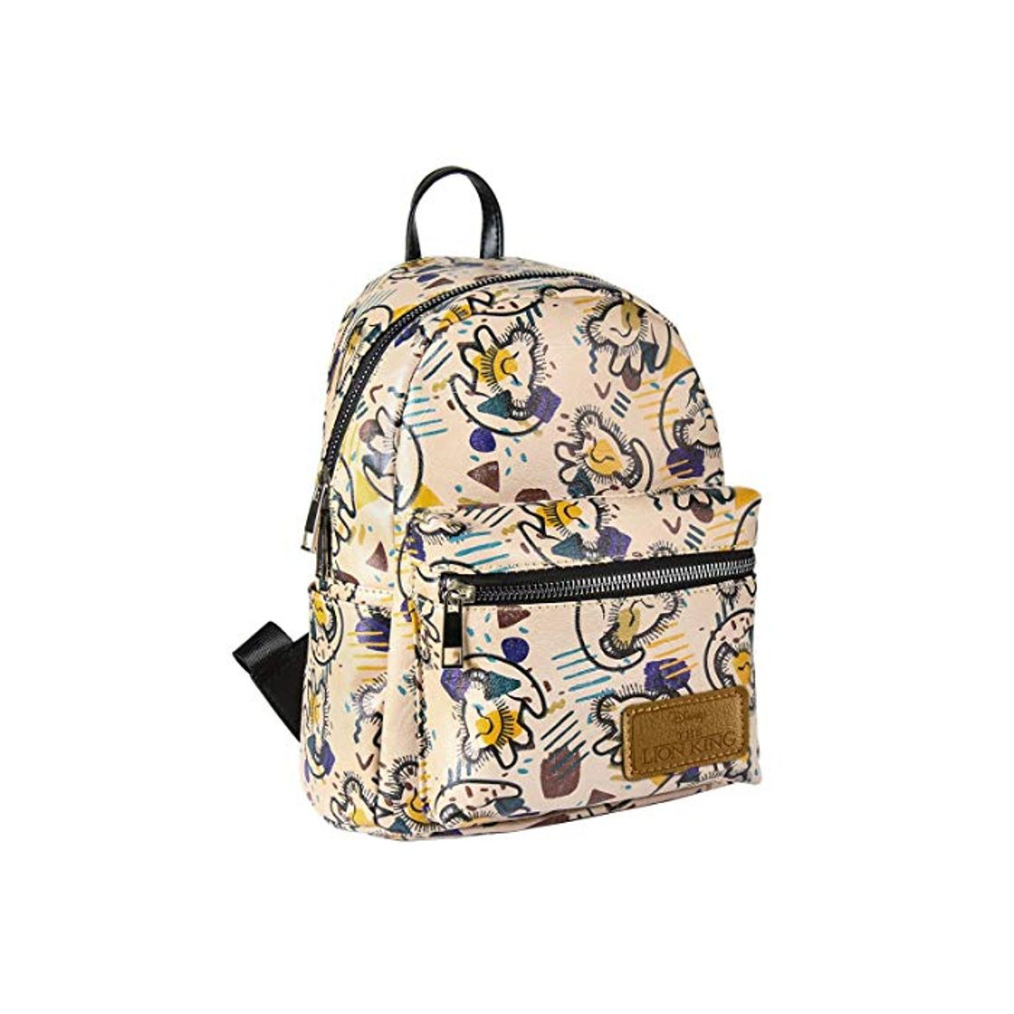 Fashion ARTESANIA CERDA Mochila Casual Moda Lion King, Unisex Adultos, Marrón