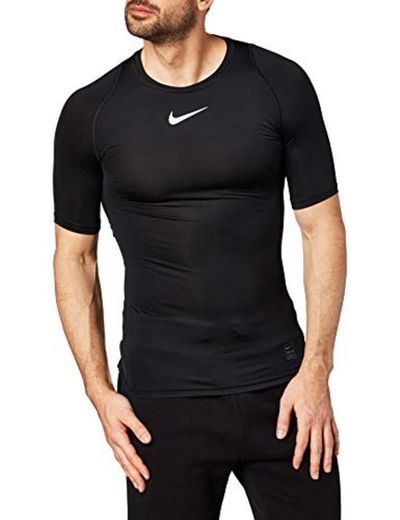 NIKE M NP Top SS Comp Camiseta de Manga Corta, Hombre, Black