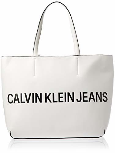 Moda Calvin Klein Sculpted Logo E/W Tote Bright White