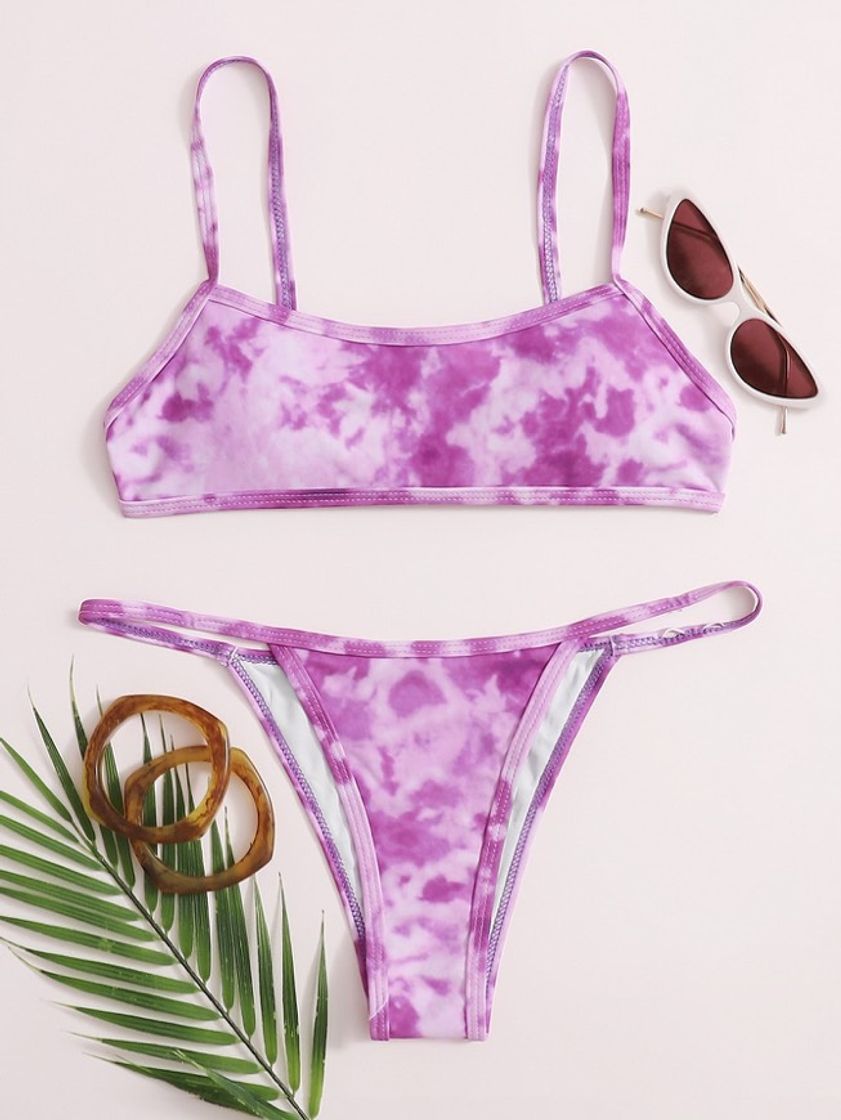 Fashion Bikini con tira de Tie Dye