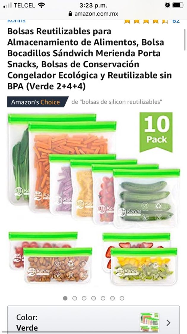 Products Bolsas tipo Ziploc Reutilizables✨