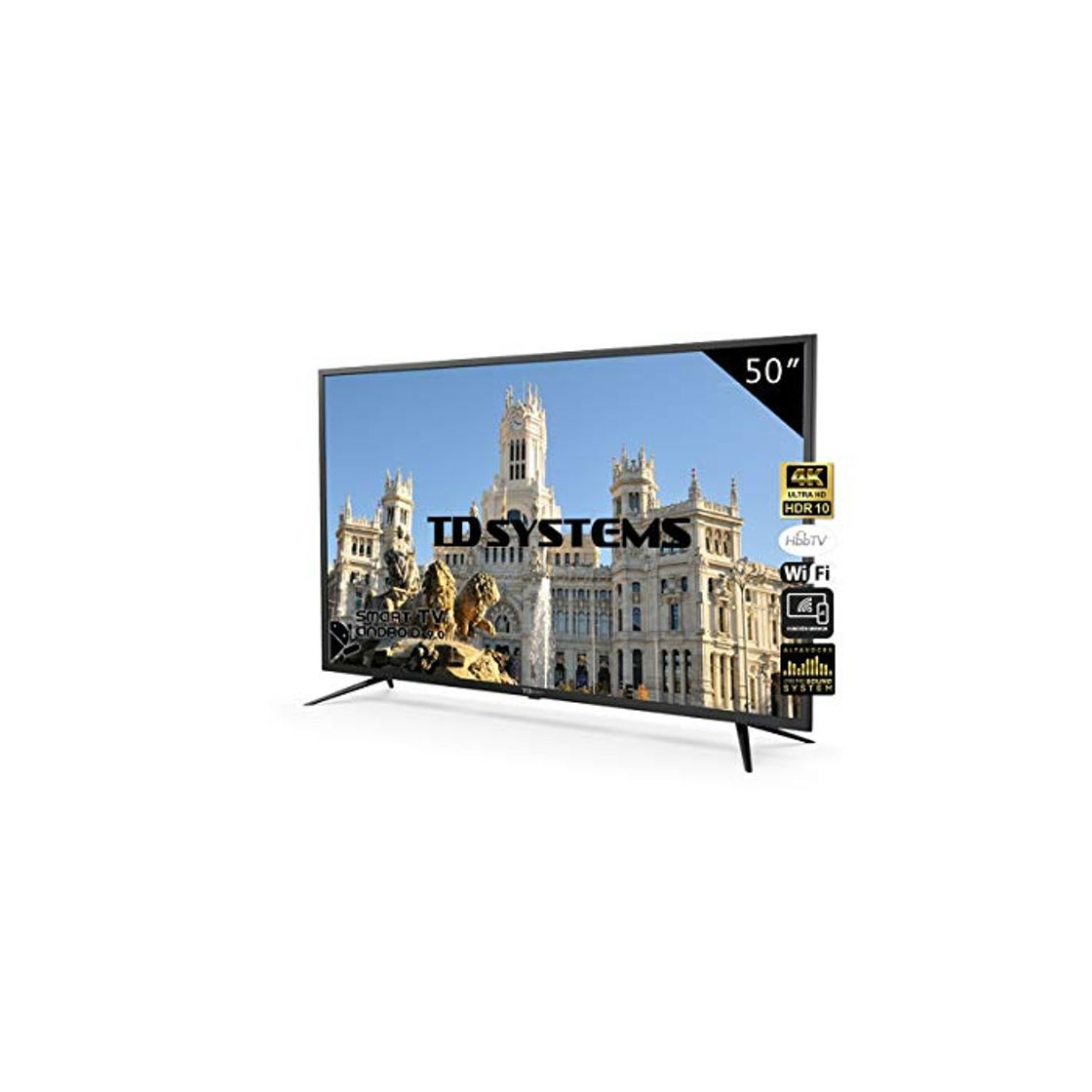 Social Televisores Smart TV 50 Pulgadas 4K UHD Android 9.0 y HbbTV