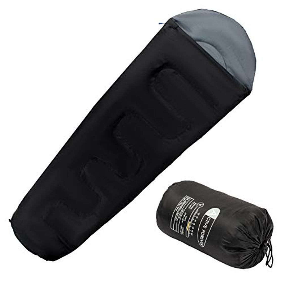 Social Active Forever Saco de Dormir Momia 3-4 Temporadas Diseño Ligero y Compacto