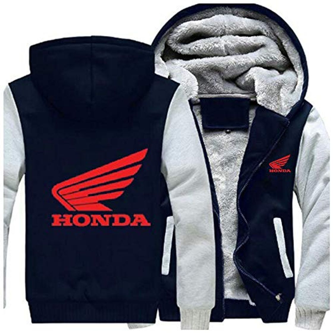 Social RUIBAG suéter con capucha para hombre con logotipo de Honda