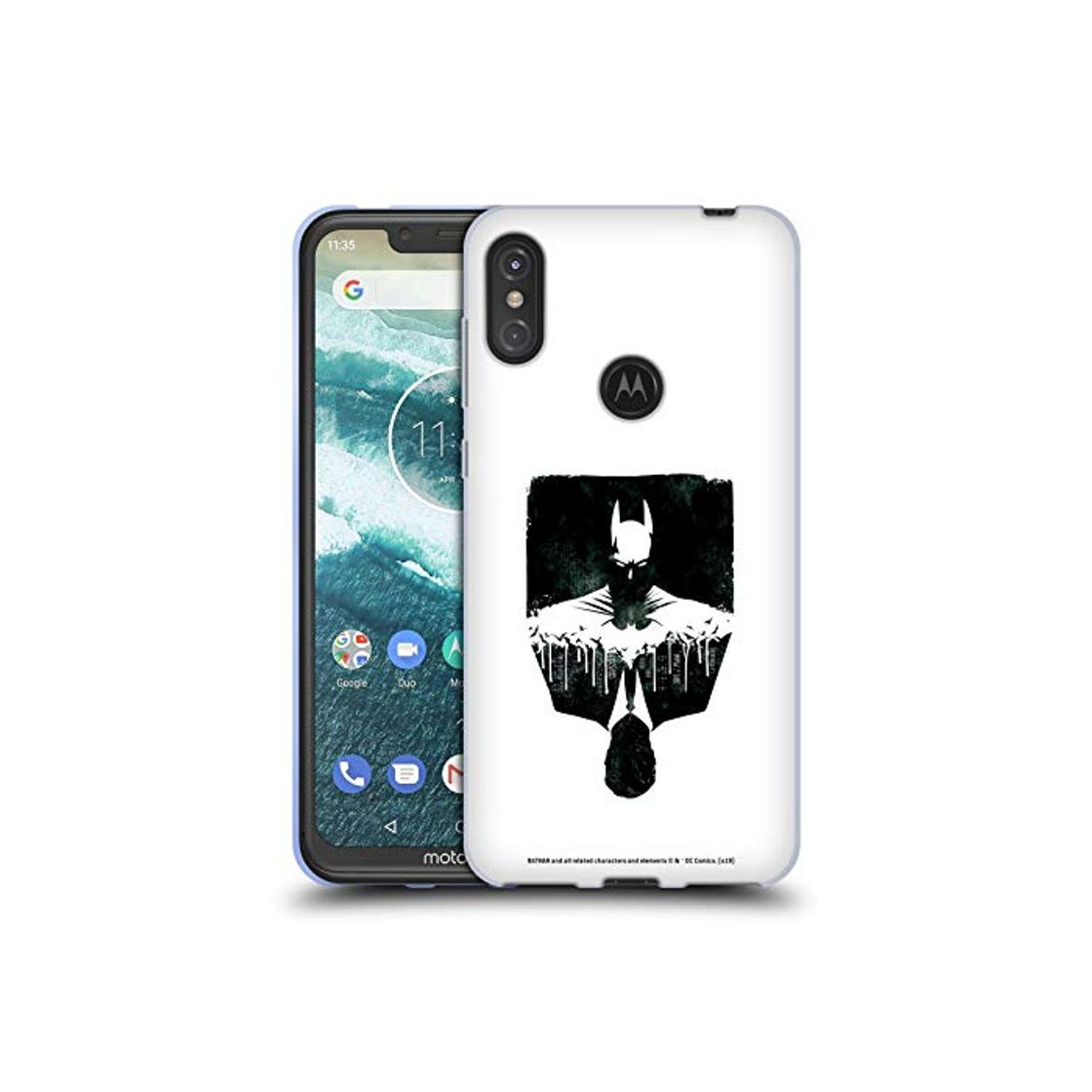 Social Official Batman DC Comics Alter Ego Cityscape Duality Soft Gel Case Compatible