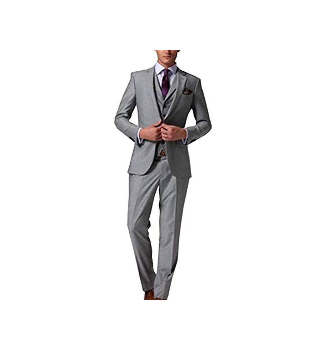 Social TPSAADE - Conjunto de 3 piezas de traje de boda de Groomsmen