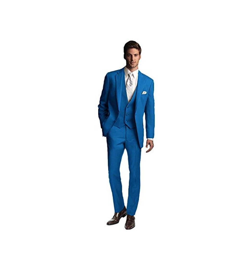 Social YYI Hombre Solapa de Muesca 3 Piezas Boda del Smoking del Novio Event Trajes para Fiesta