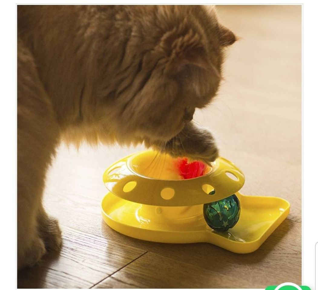 Fashion 💠 Juguete para gato con pelota Romp A Round