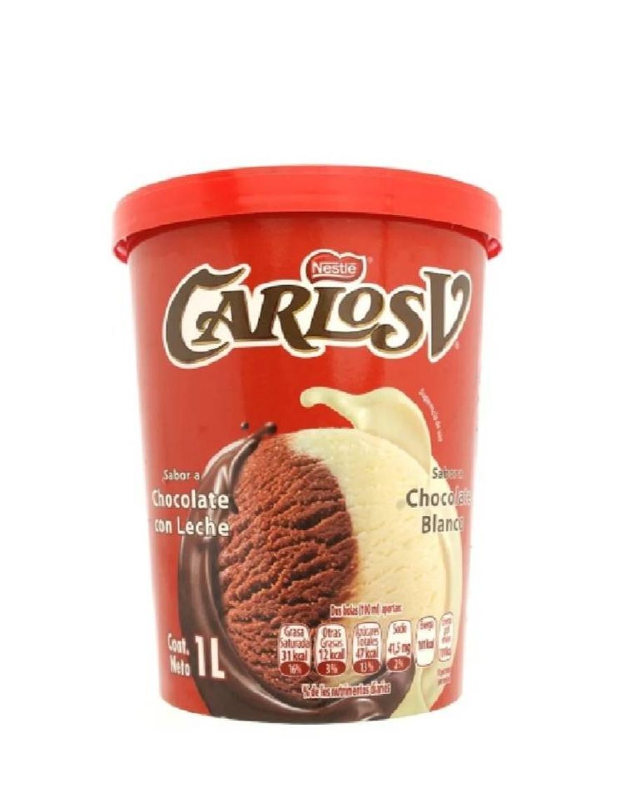 Fashion 💠Helado Nestlé Carlos V sabor chocolate con leche y chocola