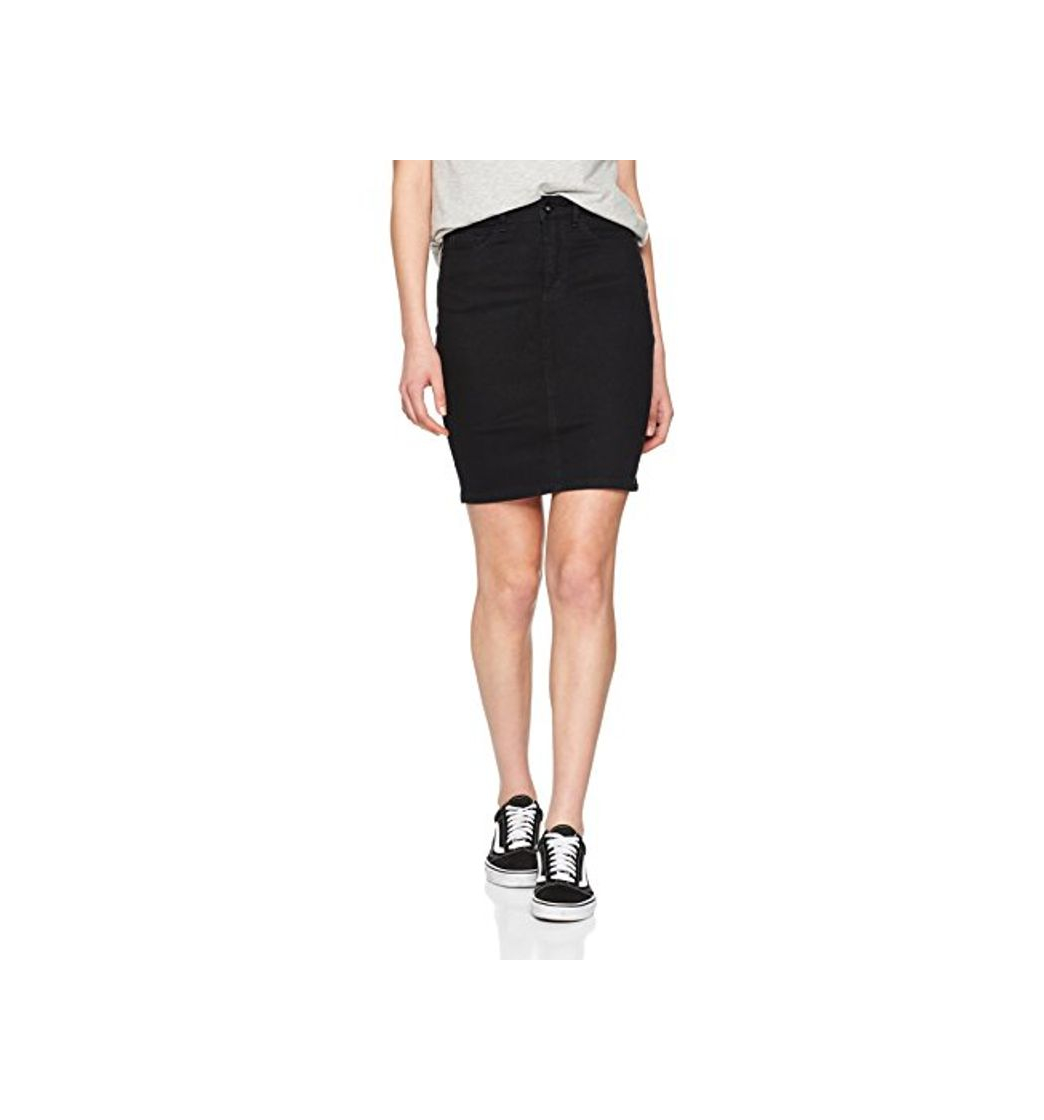 Fashion Vero Moda Vmhot Nine HW Dnm Pencil Skirt Mix Noos Falda, Negro