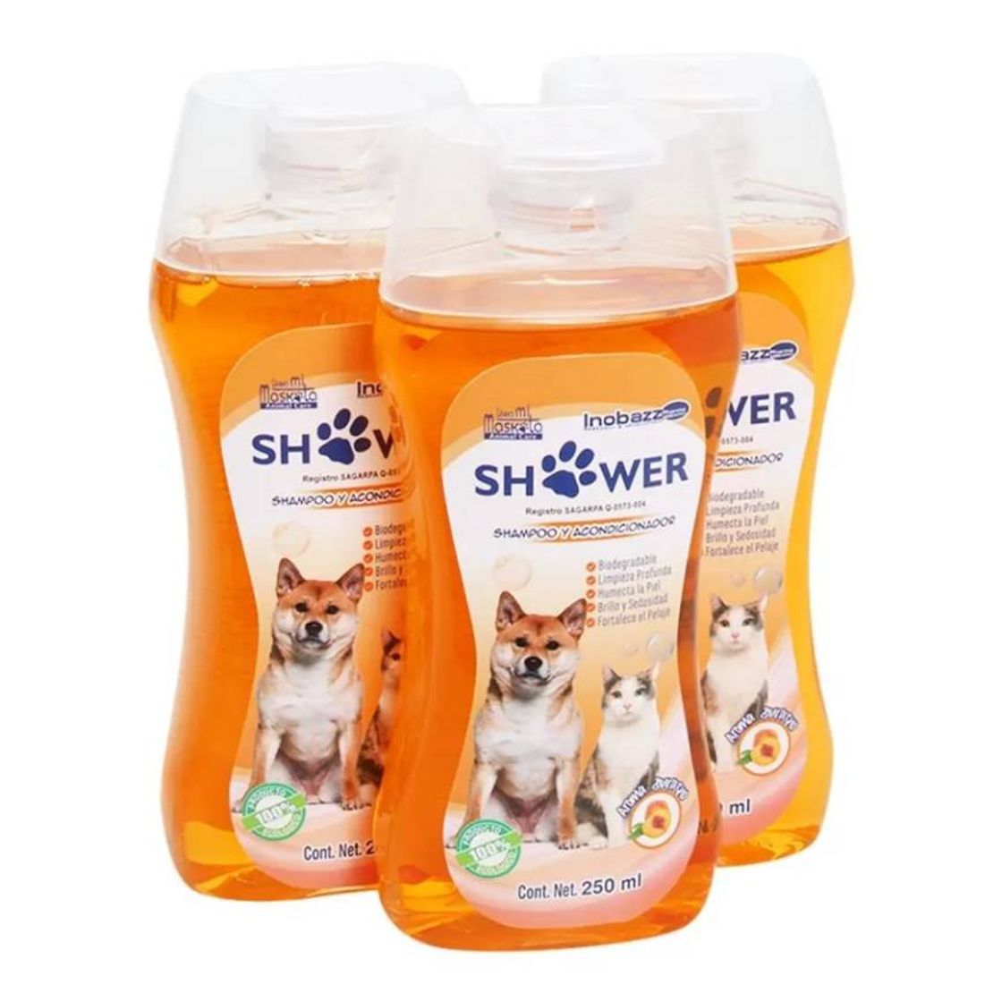 Moda 💠shampoo para mascotas aroma durazno