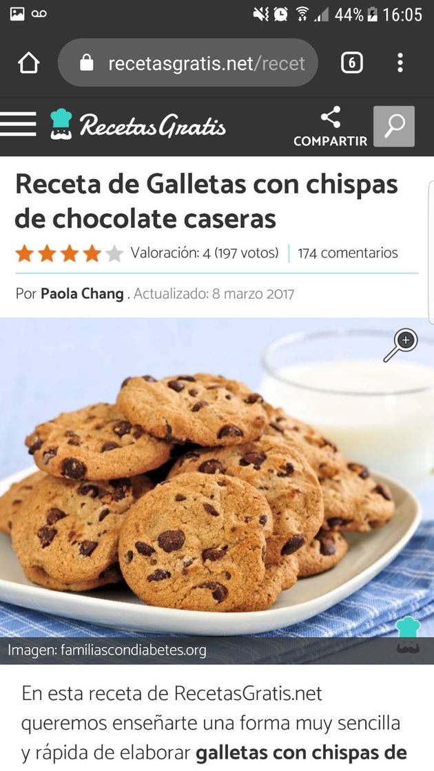 Fashion Receta de Galletas con chispas de chocolate caseras