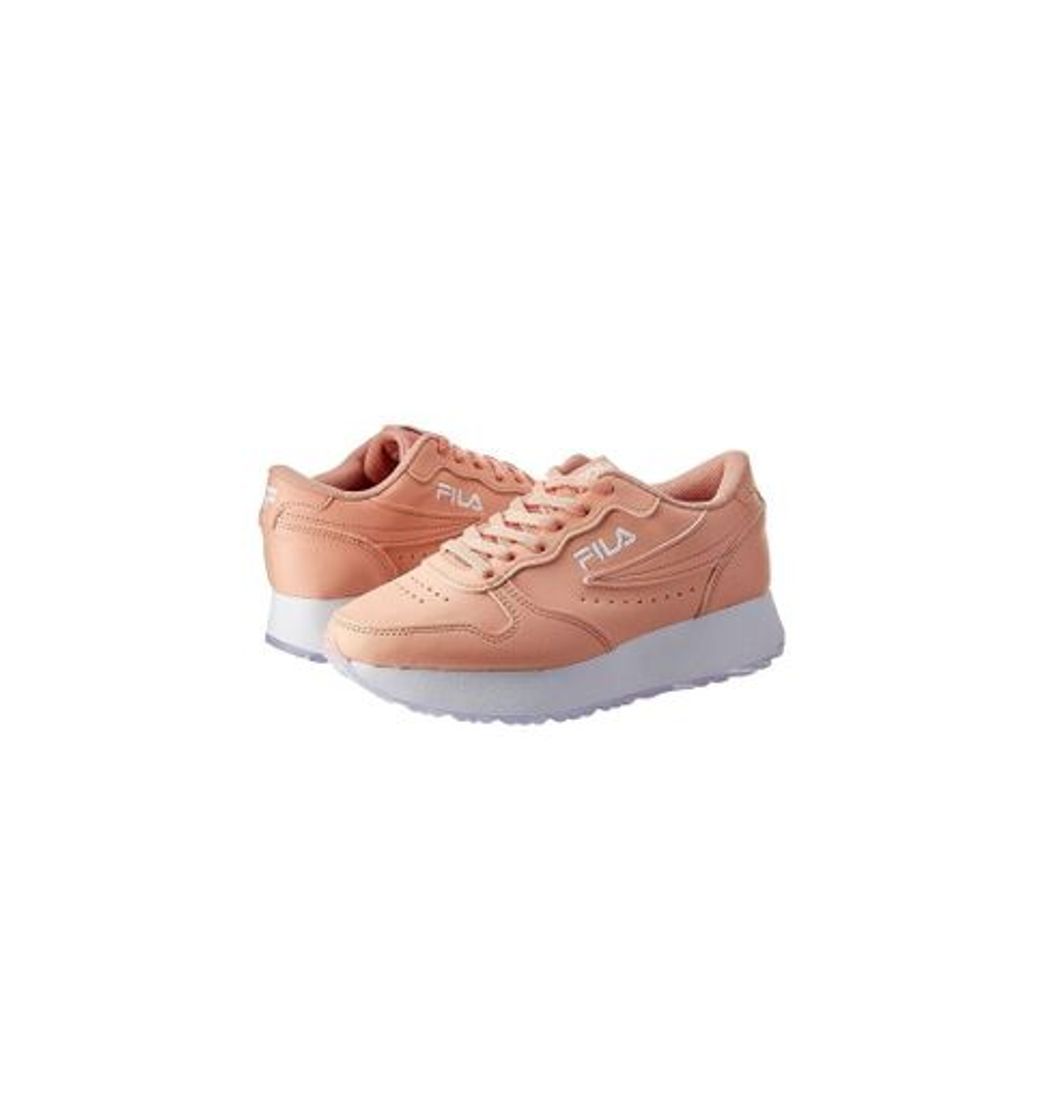 Moda Fila Euro Jogger Wedge SL, Tênis Feminino, Rosa