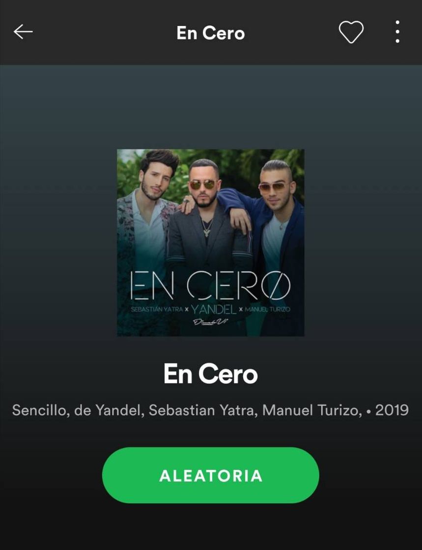 Canciones En cero- Yandel, Sebastian Yatra y Manuel Turizo 