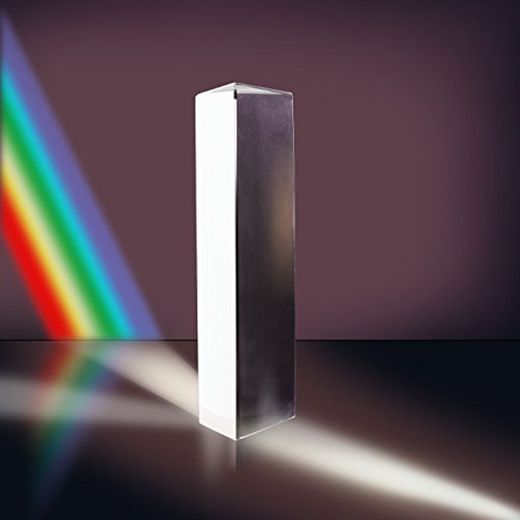 Neewer 20cm Prisma Triangular de Vidrio Óptico para Física Enseñanza Espectro de